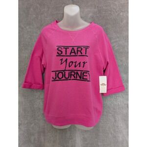 Pink‎ Lotus Sweatshirt Small Start Your Journey